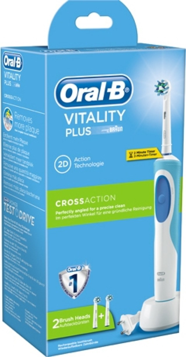 Oral-B Vitality Plus CrossAction & 2 Κεφαλές