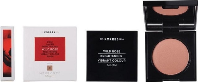 Korres Wild Rose Vibrant Colour Blush 5.5gr 31 Light Bronze Άγριο Τριαντάφυλλο Ρουζ