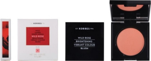 Korres Wild Rose Vibrant Colour Blush 5.5gr 18 Peach Άγριο Τριαντάφυλλο Ρουζ