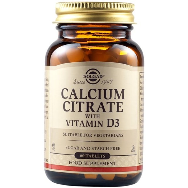 Solgar Calcium Citrate 250mg With D Tabs 60s