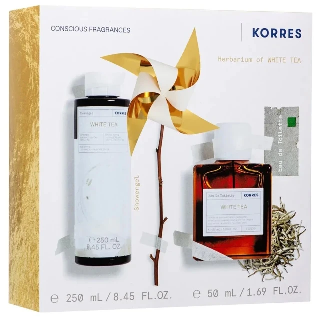 KORRES SET WHITE TEA EDT 50ML & SGEL 250ML