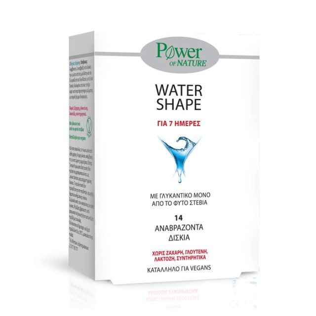 Power Health 7 Days Water Shape Stevia 14s Αναβράζοντα Δισκία