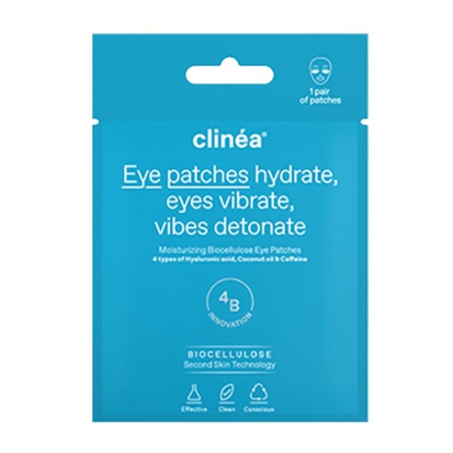CLINEA MOISTURIZING BIOCELLULOSE EYE PATCHES 1pair