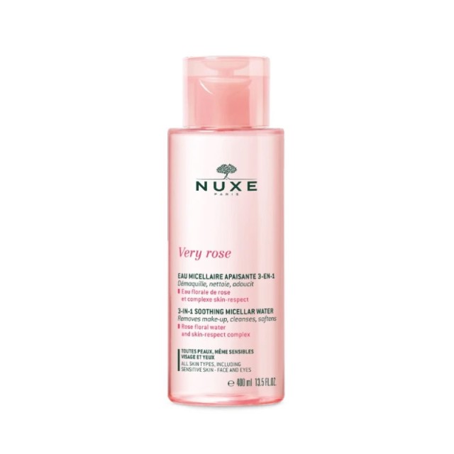 Nuxe Very Rose 3-in-1 Soothing Micellar Water Μικυλλιακό Νερό Καθαρισμού για Πρόσωπο & Μάτια, 400ml