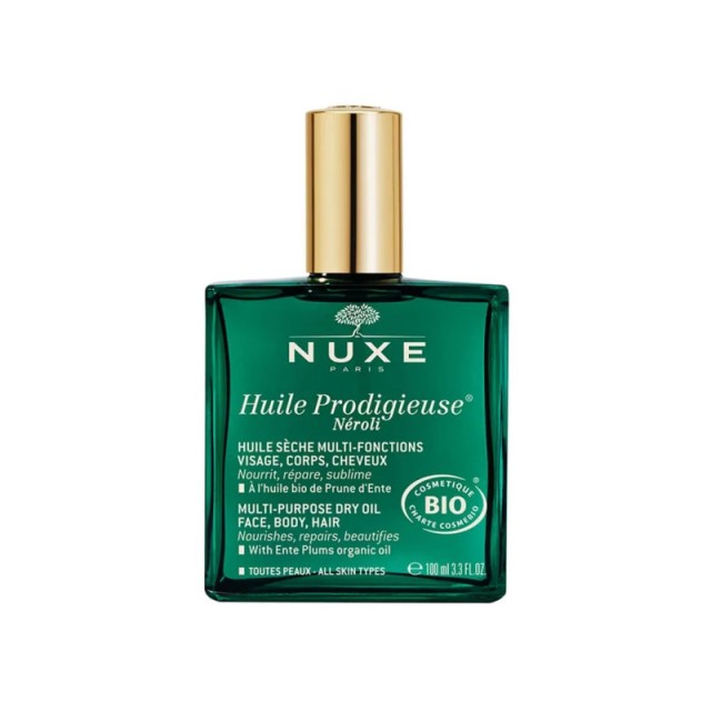 Nuxe Huile Prodigieuse Neroli Organic Ξηρό Λάδι για Πρόσωπο, Σώμα & Μαλλιά, 100ml