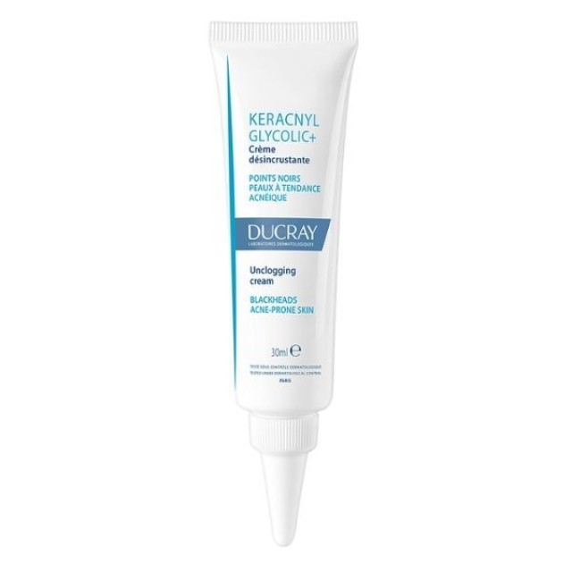 Ducray Keracnyl Glycolic+ Cream Αποσυμφορητική Κρέμα Κατά των Μαύρων Στιγμάτων 30ml