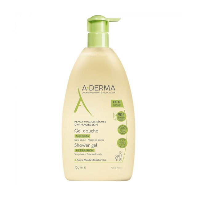 A-Derma Gel Douche Surgras 750ml