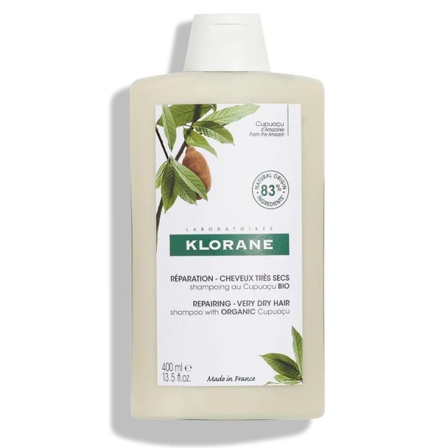 Klorane Cupuacu Shampooing Σαμπουάν για Πολύ Ξηρά/Κατεστραμμένα Μαλλιά 400ml.