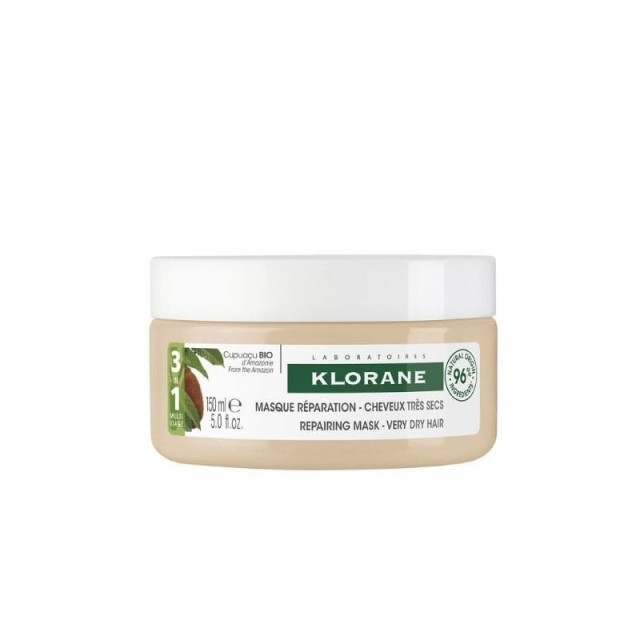 Klorane Cupuacu Μάσκα Θρέψης & Επανόρθωσης για Ξηρά Μαλλιά με Βούτυρο Cupuacu BIO, 150ml