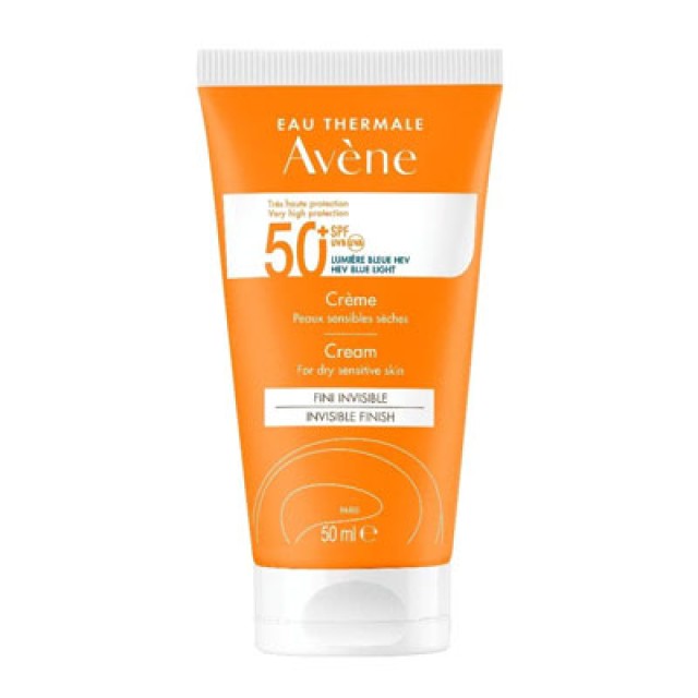 Avene Soins Solaire Cream SPF50+ Αντιηλιακή Κρέμα Προσώπου για Ξηρό/ Πολύ Ξηρό Δέρμα 50ml