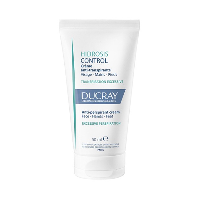 Ducray Hidrosis Control Anti-Perspirant Cream 50ml | Κρέμα κατά της Εφίδρωσης για Πρόσωπο, Χέρια & Πόδια