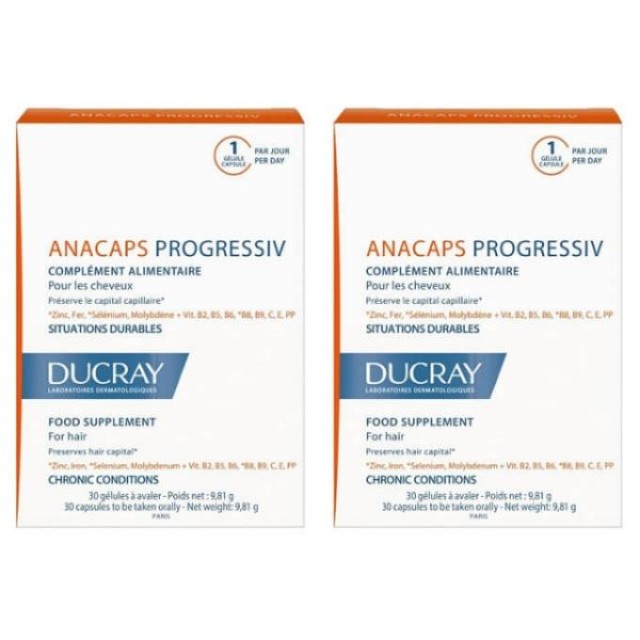 Ducray Anacaps Progressiv 2 x 30 κάψουλες