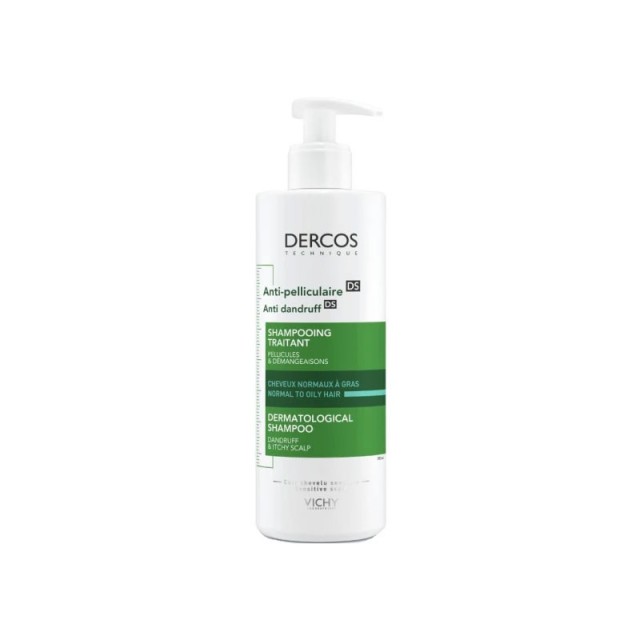 Vichy Dercos Anti-Dandruff Αντιπιτυριδικό Σαμπουάν για Κανονικά - Λιπαρά Μαλλιά, 390ml