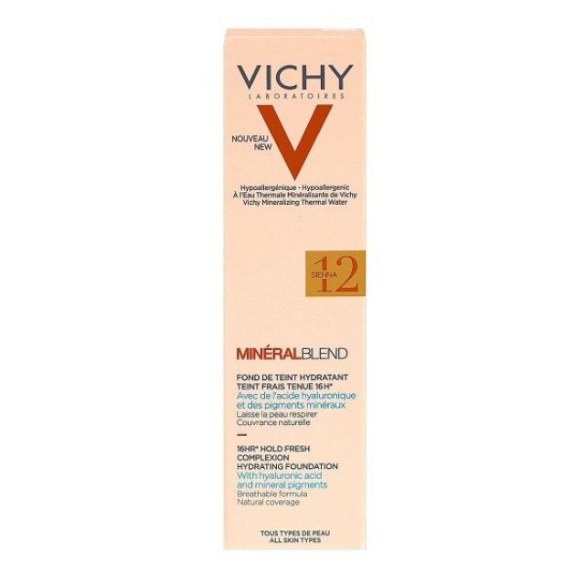 Vichy Mineral Blend Make Up, 12 Sienna , 30ml