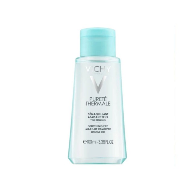 Vichy Purete Thermale Soothing Eye Make-Up Remover Ντεμακιγιάζ Mατιών για Eυαίσθητα Mάτια, 100ml