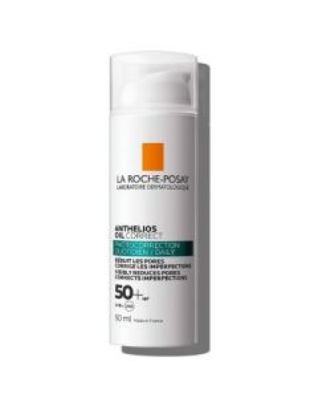 La Roche Posay Anthelios Oil Correct Photocorrection Daily Gel-Cream SPF50+ Αντηλιακή Φροντίδα για Λιπαρό Δέρμα & Ατέλειες, 50ml