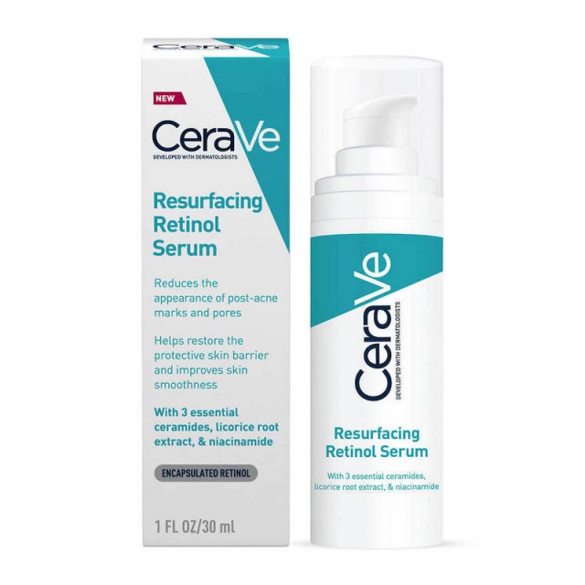 Cerave Resurfacing Retinol Serum Ορός Περιποίησης Προσώπου με Εθυλακωμένη Ρετινόλη, 30ml