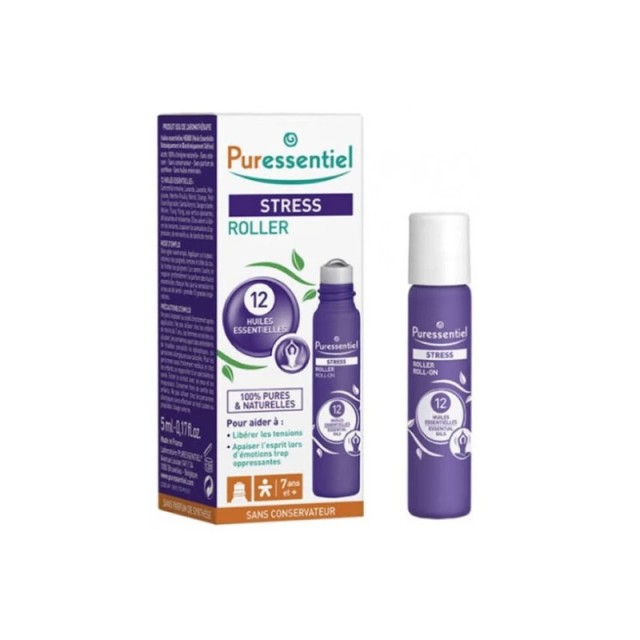 Puressentiel Stress Roller Ρόλερ Κατά του Στρές με Αιθέρια Έλαια 5ml