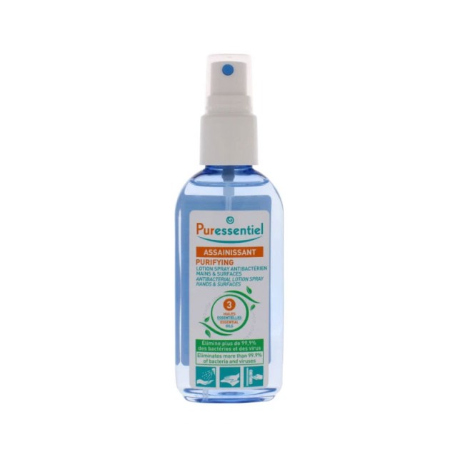 Puressentiel Antibacterial Spray Lotion Αντιβακτηριδιακή Λοσιόν σε Σπρέι με Αιθέρια Έλαια 80ml