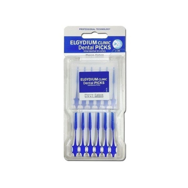 Elgydium Clinic Dental Picks Οδοντιατρικές Οδοντογλυφίδες 36τμχ