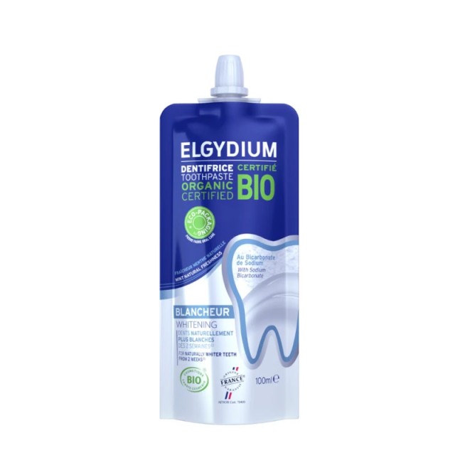 Elgydium Organic Whitening Oδοντόκρεμα Λεύκανσης σε Ανακυκλώσιμη Συσκευασία, 100ml