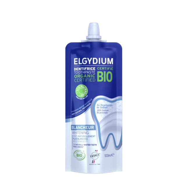 Elgydium Organic Whitening Oδοντόκρεμα Λεύκανσης σε Ανακυκλώσιμη Συσκευασία, 100ml