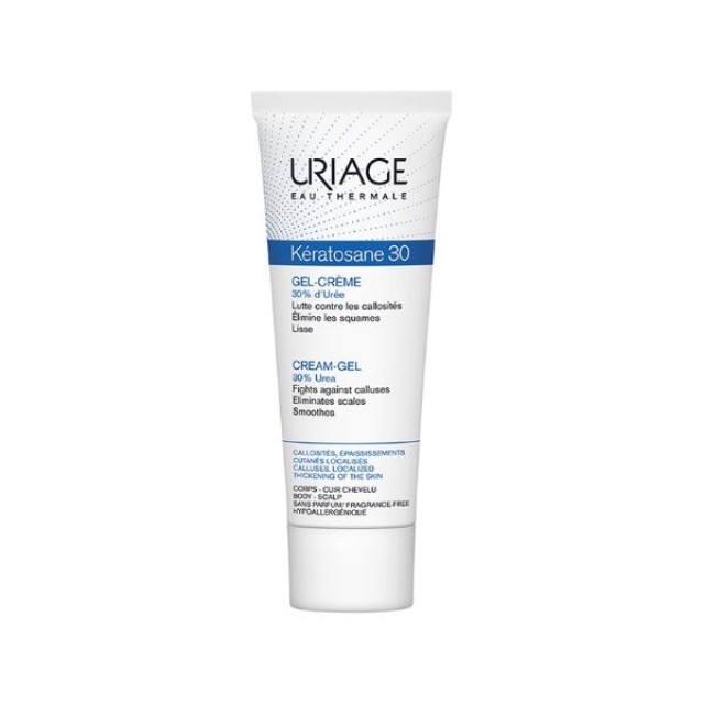 Uriage Eau Thermale Keratosane 30 Gel Creme Τζελ Κρέμα για το τραχύ δέρμα, 75ml
