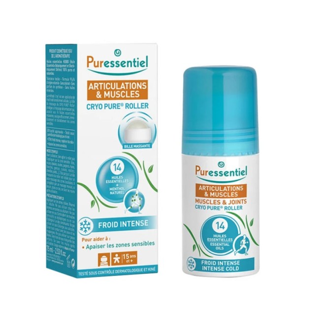 Puressentiel Muscles & Joints Cryo Pure Roller with 14 Essential Oils Ρόλερ για Μύες και Αρθρώσεις με Αιθέρια Έλαια 75ml