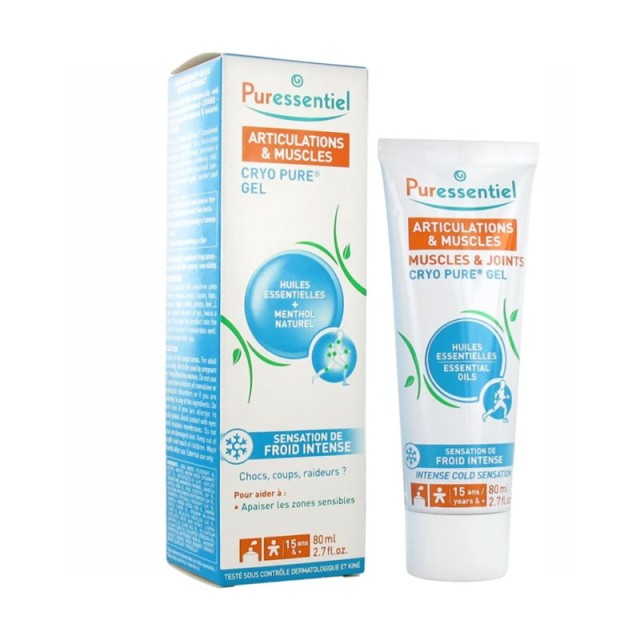 Puressentiel Muscles & Joints Cryo Pure Gel Τζελ για Μύες και Αρθρώσεις με Αιθέρια Έλαια 80ml