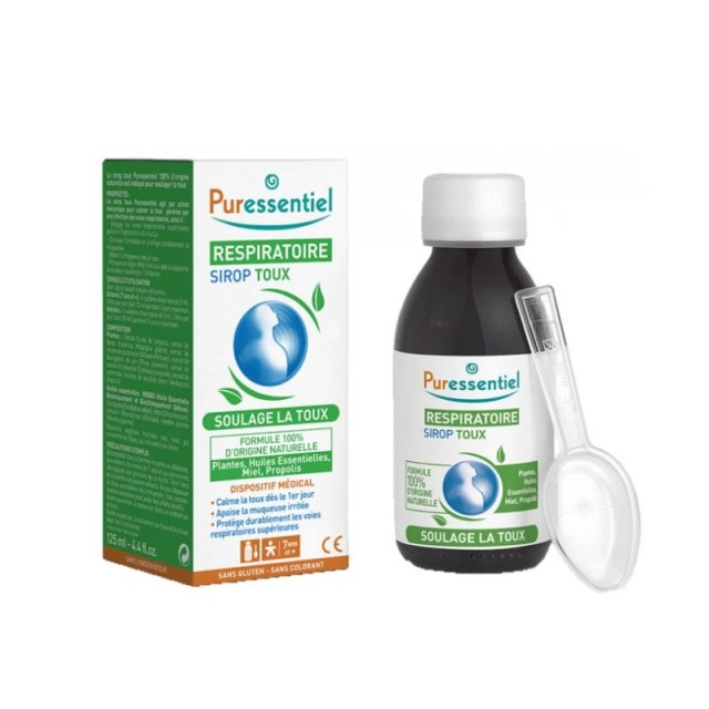 Puressentiel Respiratory Syrup Φυτικό Σιρόπι για το Βήχα 125ml