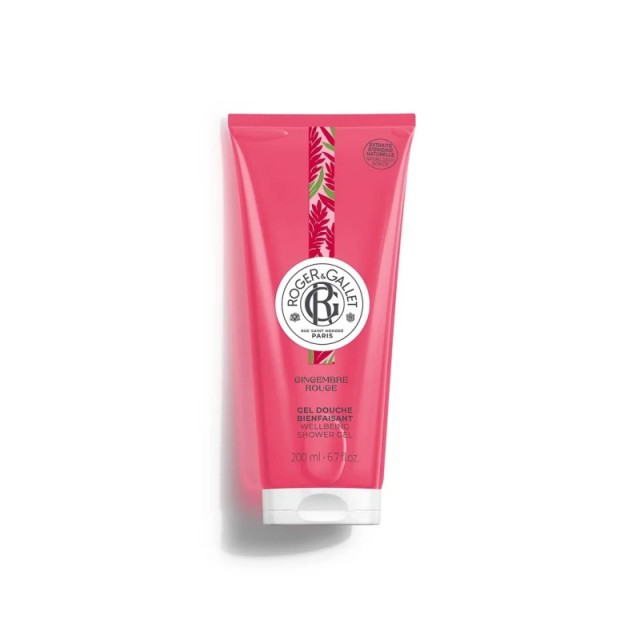 Roger&Gallet Gingembre Rouge Wellbeing Shower Gel Αναζωογονητικό Αφρόλουτρο, 200ml