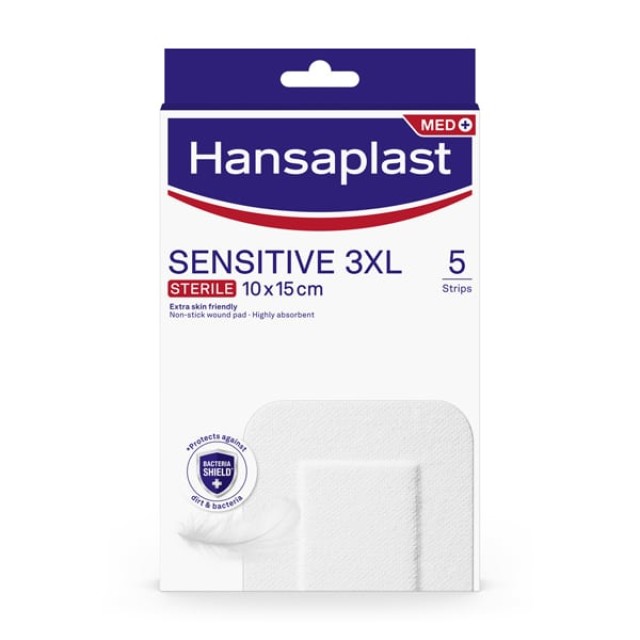 HANSAPLAST SENSITIVE  3XL 10 X 15CM 5STRIPS NEO