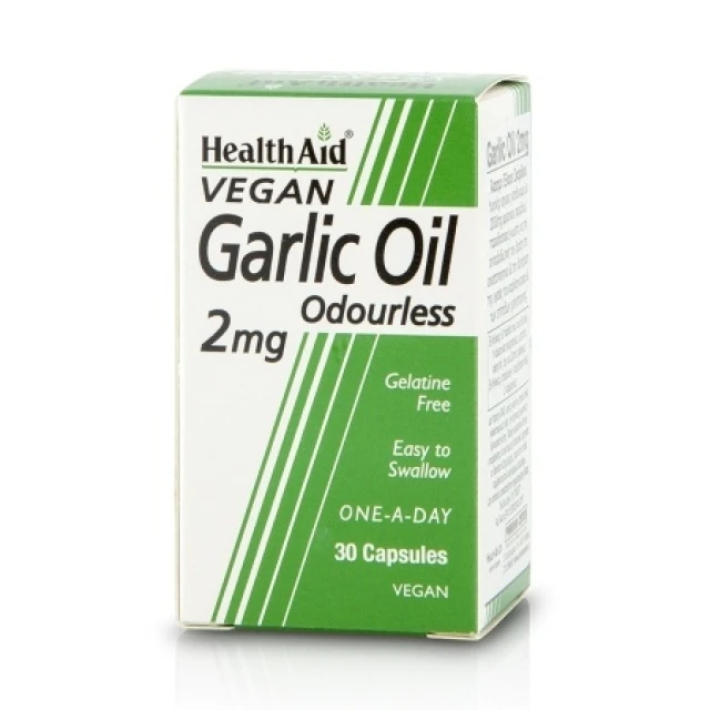 Health Aid Garlic Oil 2mg- 30 φυτικές κάψουλες