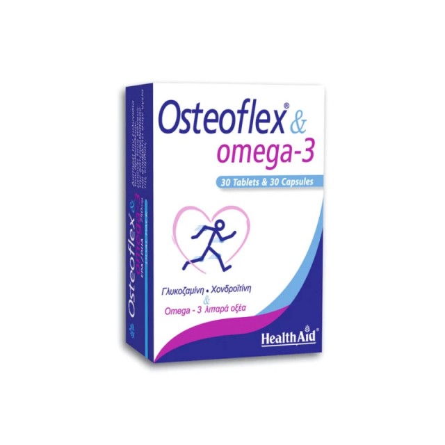 Health Aid Osteoflex 30tabs & Omega 3 750mg 30caps - DUAL PACK