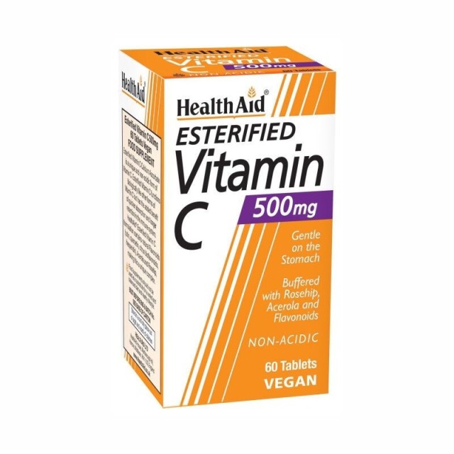 HEALTH AID Esterified Vitamin C 500mg Vegan 60 Ταμπλέτες