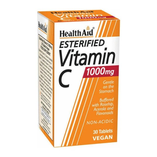 Health Aid Esterified Vitamin C 1000mg Vegan 30caps