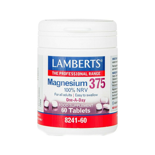 Lamberts Magnesium 375 100% NRV 60 Ταμπλέτες