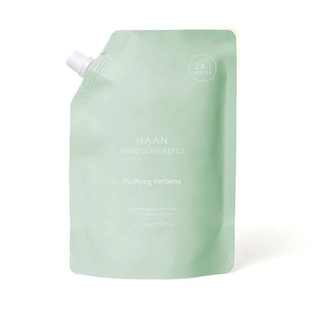 Haan Hand Soap Refill Purifying Verbena Aloe Vera Ανταλλακτικό Σαπούνι Χεριών 700ml
