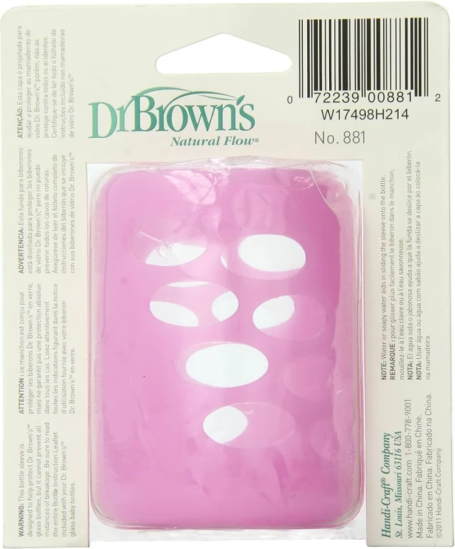DR. BROWNS Protective Bottle Sleeve Pink