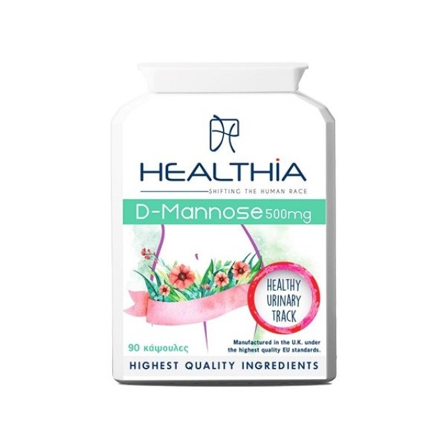  Healthia D-Mannose 500mg- 90 κάψουλες