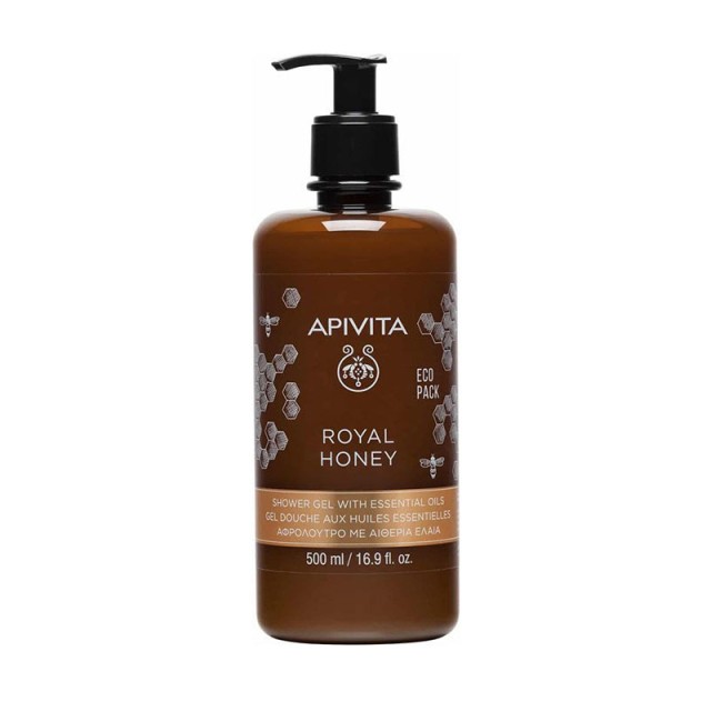 Apivita Royal Honey Creamy Shower Gel with essential oils 500 ml