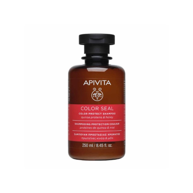 Apivita Color Seal Color Protect Shampoo Σαμπουάν Προστασίας Χρώματος Πρωτε?νες Κινόα & Μέλι, 250ml