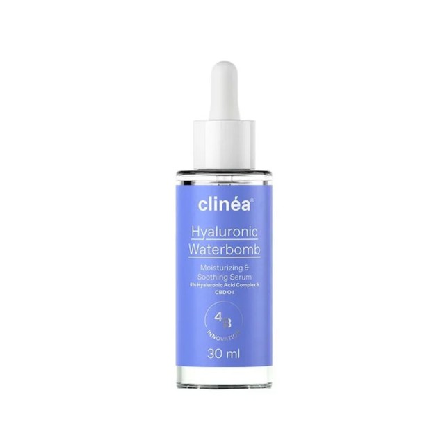 Clinea Hyaluronic Waterbomb Serum (30ml) - Ενυδατικός & Καταπραϋντικός Ορός Προσώπου