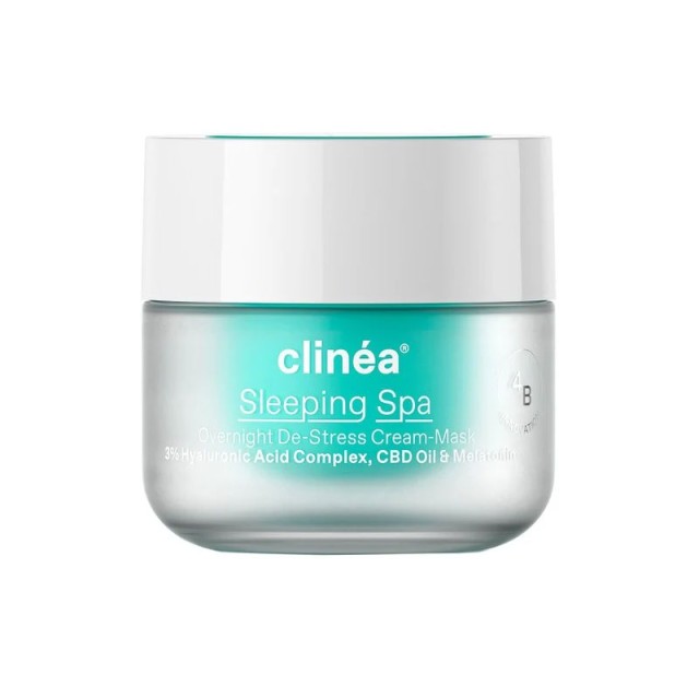 Clinea Water Crush Sleeping Spa Cream-Mask (50ml) - Ενυδατική Κρέμα Νύχτας