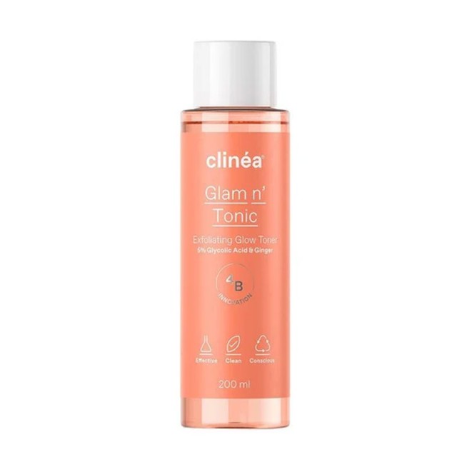 Clinea Glam n Tonic (200ml) - Απολεπιστική Τονωτική Λοσιόν για Λάμψη
