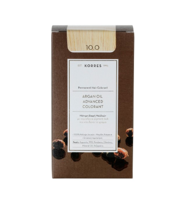 Korres Argan Oil Advanced Colorant  10.0 Ξανθό Πλατίνας Φυσικό 50ml