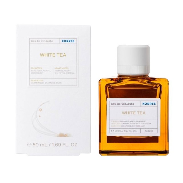 Korres White Tea Eau De Toilette Γυναικείο Άρωμα Λευκό Τσάι, 50ml