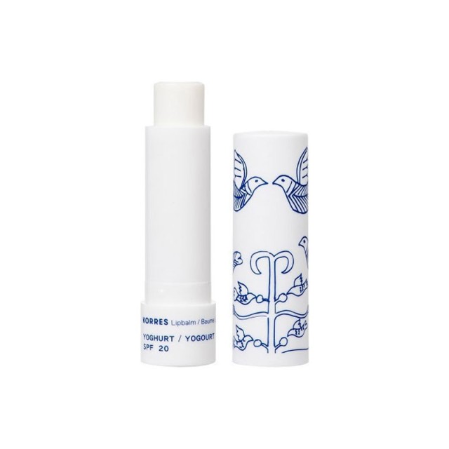 Korres Lip Balm Yoghurt SPF20 Ενυδατική Φροντίδα για τα Χείλη Γιαούρτι με Αντιηλιακή Προστασία, 4.5g