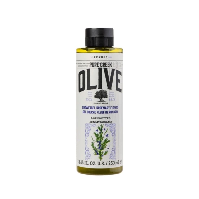 Korres Pure Greek Olive Αφρόλουτρο Δενδρολίβανο, 250ml
