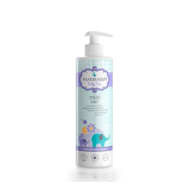 Pharmasept Baby Mild Bath Φυσικό Βρεφικό Αφρόλουτρο για σώμα & μαλλιά, 500ml